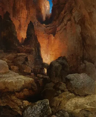 A Side Canyon, Grand Canyon of Arizona by Thomas Moran, 1915 — digital art print download
