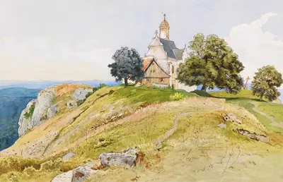 Св. Мария на Хоэнрехберге у Швебиш-Гмюнда by Виктор Поль Мон, 1882 — digital art print download