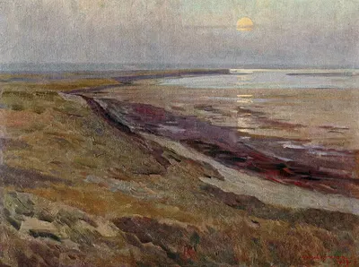 Лунный восход (остров Силт) by Вильгельм Людвиг Леманн, 1930 — digital art print download