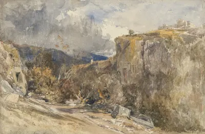 Storm, Anatolia by William James Müller, 1843 — digital art print download