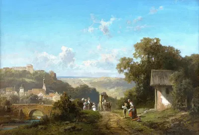 Прибытие почтовой кареты by Вилли Морат — digital art print download