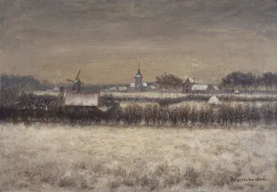 Заснеженный Синт-Мартенс-Латем by Альбейн Ван ден Абеле, 1894 — digital art print download