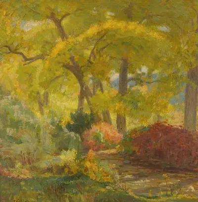 Meadow with Trees and Flowers by Bert Geer Phillips — digital art print download