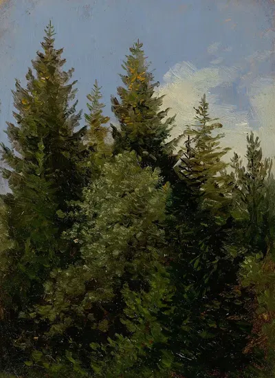 Ели by Карл Густав Каруз — digital art print download