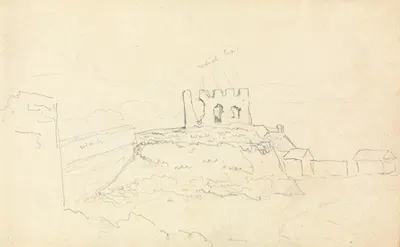 Sketch of Castle Ruins by Thomas Bradshaw — digital art print download