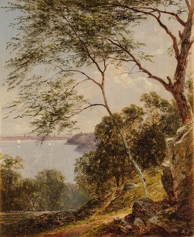 С Холма Союза, Хобокен by Дэвид Джонсон, 1862 — digital art print download