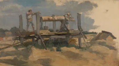 Бурение колодца by Эдуар Агнессенс — digital art print download