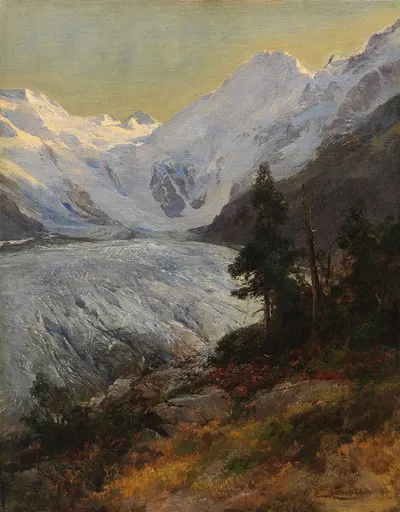 Am Morteratschgletscher by Edward Theodore Compton, 1903 — digital art print download