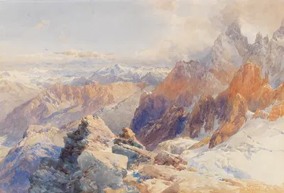Col du Géant by Edward Theodore Compton, 1903 — digital art print download