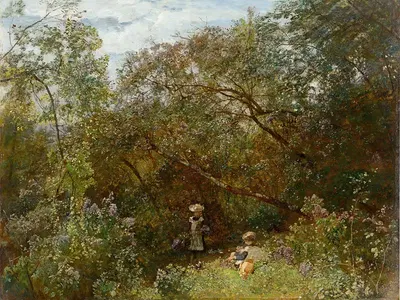 Пейзаж парка в Планкенберге by Эмиль Якоб Шиндлер, 1887 — digital art print download