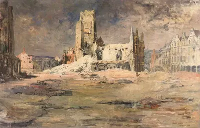 Башня Арраса (1916) by Фернан Сабатте, 1916 — digital art print download