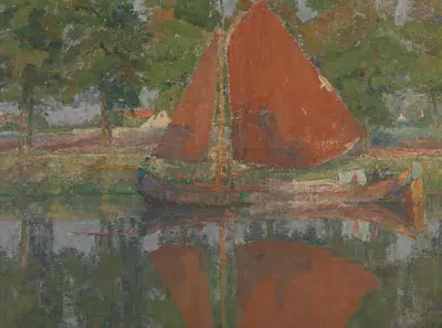 Красный парус by Жорж Леон Эрнест Бюйс, 1901 — digital art print download