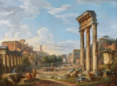 Римский форум by Джованни Паоло Панино, 1740 — digital art print download