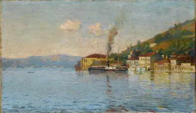 Причал парома Ченгелькёй by Халил Паша, 1890 — digital art print download