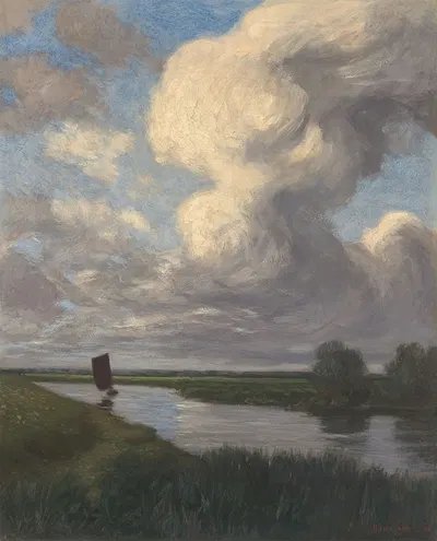 Торфяная лодка на Хамме by Ханс Ам Энде — digital art print download