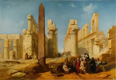 Руины Карнака в Фивах by Якоб Якобс, 1847 — digital art print download