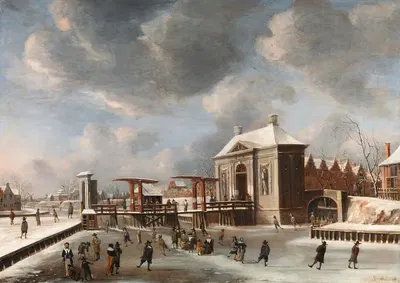 Ворота Хейлигевейг, Амстердам by Ян Абрахамсз Беерстраатен, 1665 — digital art print download