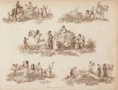 Hay Making by William Henry Pyne — digital art print download