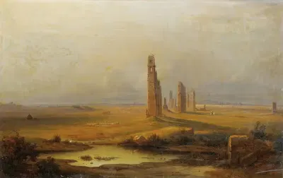 Вид на разрушенный акведук by Иоганн-Рудольф Бюльман, 1843 — digital art print download