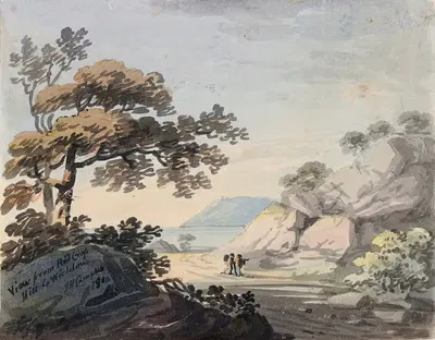 The View from Red Cross Hill, County Wicklow by John Henry Campbell, 1804 — digital art print download