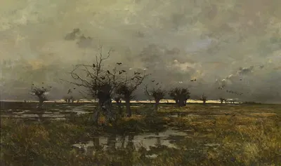 Вечер в Лимбургских Кемпенах by Жозеф Теодор Кузманс — digital art print download