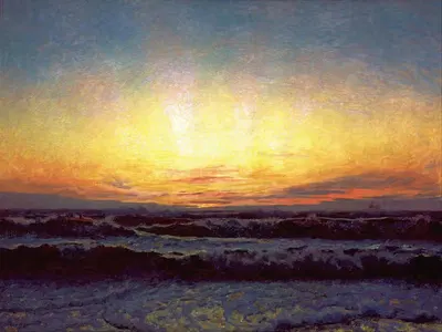Вестерхафт в шторме. После заката. Хойен by Лауриц Туксен, 1909 — digital art print download