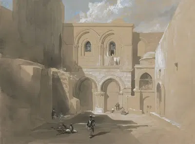 The Church of the Holy Sepulchre by William James Müller — digital art print download