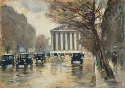 Париж, Ла Мадлен by Лессер Ури, 1928 — digital art print download