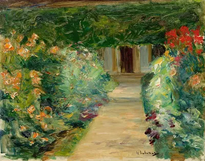 Огород в Ванзее на восток by Макс Либерман, 1924 — digital art print download
