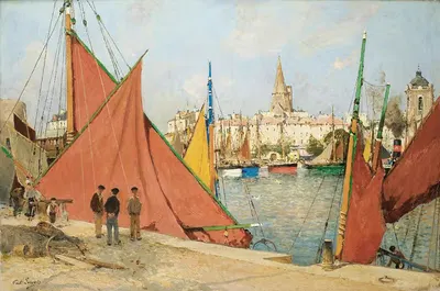 Порт Ла Рошель by Поль Леконт, 1907 — digital art print download