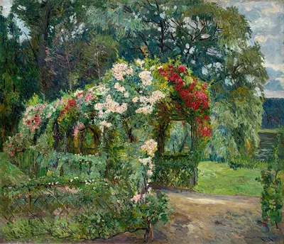 Rosenlaube im Richter´schen Garten by Philipp Franck, 1910 — digital art print download