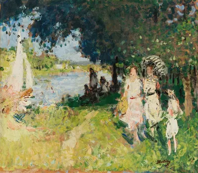Au bord de la Seine by Pierre-Eugène Montézin — digital art print download