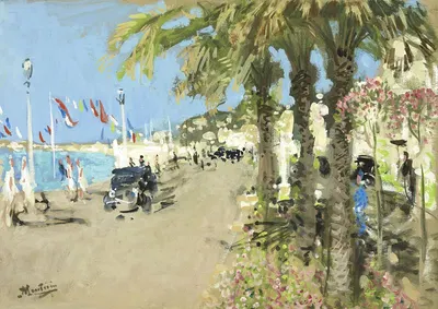 La promenade des Anglais, Nice by Pierre-Eugène Montézin — digital art print download
