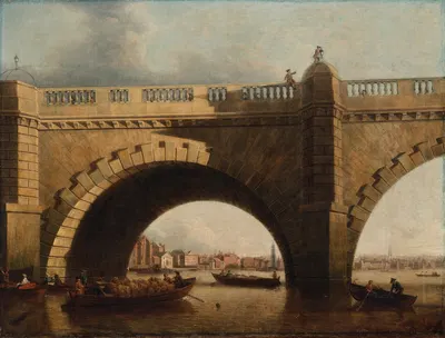 Арка Вестминстерского моста, Лондон by Самуэль Скотт, c.1750 — digital art print download