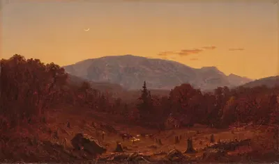 Сумерки на горе Хантер by Сэнфорд Робинсон Гиффорд, 1867 — digital art print download