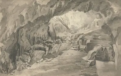 Sacred Cave of Archidamus by Уильям Парс — digital art print download