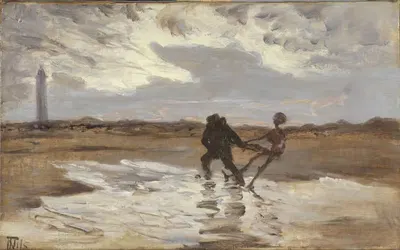 Призрак утопленника пытается принести морю новую жертву by Торвальд Нисс — digital art print download