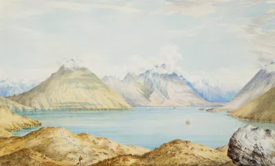 Сцена с Южного острова by Шарль Десимус Барро, 1871 — digital art print download