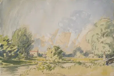 A squall on the Meon by Charles Holmes, 1933 — digital art print download