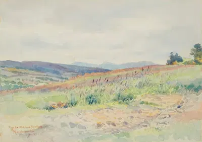 From the hills above Dunblane by Edward Barraud, 1883 — digital art print download