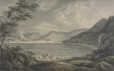 Lake scene by Edward Dayes — digital art print download