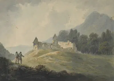 Ruins of the Old Kirk, Isle of Bute by Edward Dayes — digital art print download
