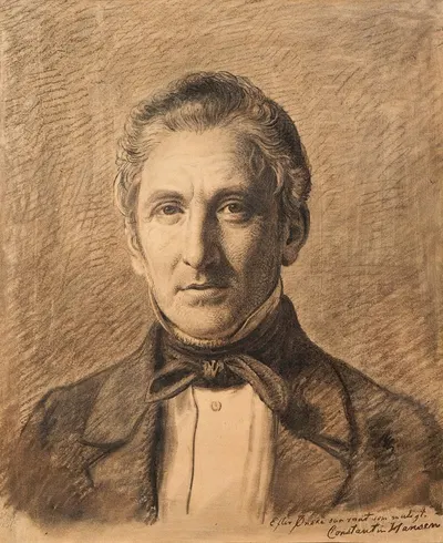 Portrait of Alfred Hage by Constantin Hansen, 1851 — digital art print download