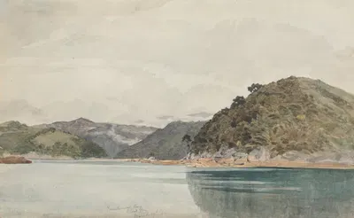 Залив Француза и Слепой залив by Джеймс Кроу Ричмонд, 1862 — digital art print download