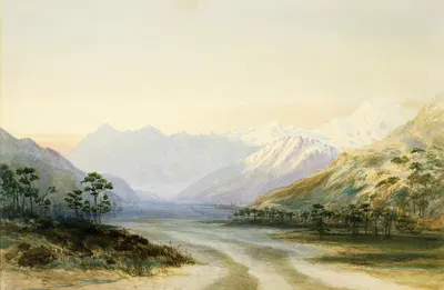 Гора Кук by Джон Галли, 1864 — digital art print download