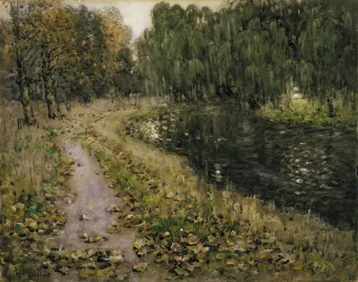 Берег реки, осень by Маргарет Стоддарт — digital art print download