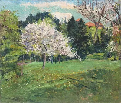 Blühender Obstbaum by Philipp Franck, 1910 — digital art print download