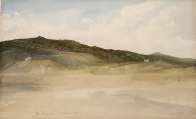 Уайроа, Таравера by Преподобный Джон Киндер, 1857 — digital art print download