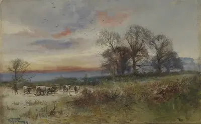 В Клейгейте, Суррей by Сэр Уильям Фокс, 1899 — digital art print download