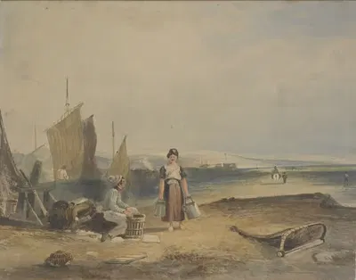 Рыбаки by Томас Кафе, 1816 — digital art print download